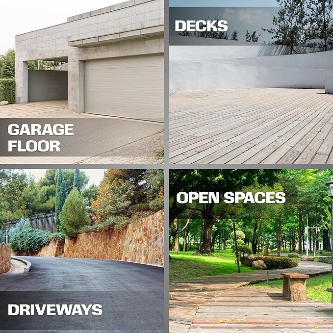 EDOU Direct 20 Inch Pressure Washer Surface Cleaner - Dual Handle Concrete Cleaner, Wheels - Driveway Pressure Washer Attachment, 4,500 PSI Max - Includes Quick Connector Kit - Silver-VerdiqueGarden