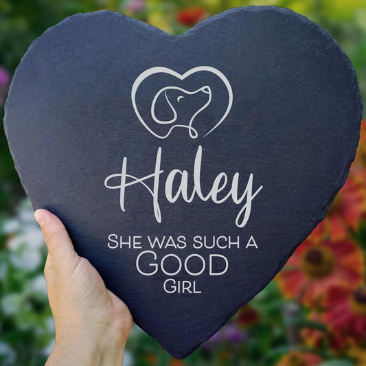 Dog Memorial Gifts for Loss of Dog, Cemetery Decorations for Grave, Pet Loss Sympathy Gift, Personalized Remembrance Garden Stone, Cat Lovers Heaven Grave Markers Bereavement Headstone (A11H)-VerdiqueGarden