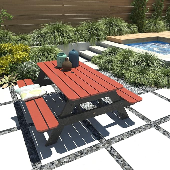 highwood Hometown Picnic Table, 6 Foot, Jasper-VerdiqueGarden