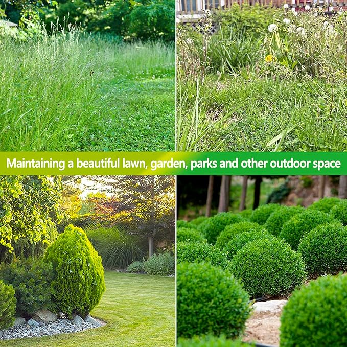 Hedge Trimmer Cordless 2 in 1 Handheld Grass Shears Mini Shrubbery Grass Cutter Electric Brush with Battery and Charger (Mordern)-VerdiqueGarden