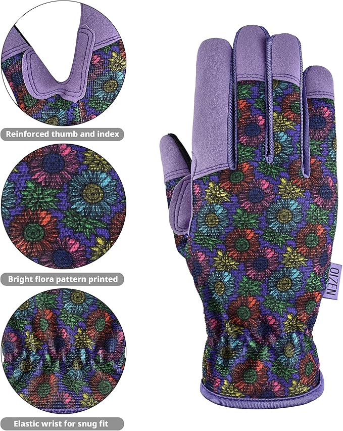 Gardening Gloves for Women and Men,Garden Gloves with Touch Screen, Thorn Proof Puncture Resistant Working Gloves, Gardening Gifts for Women, Size Large-VerdiqueGarden