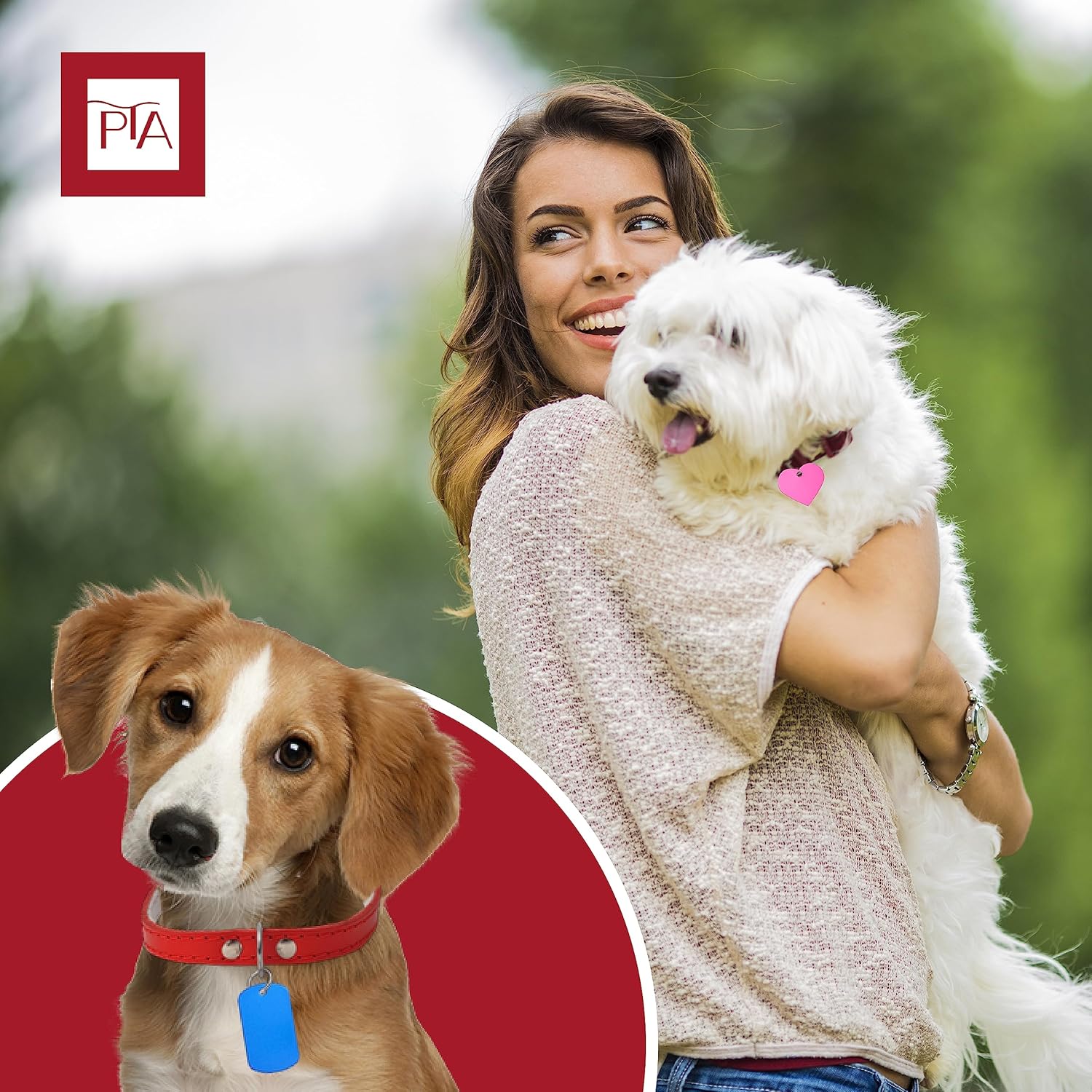 [Press TX Art] 40 Pcs Round(Circle), Bone, Rectangle, Heart Anodized Aluminum Stamping Blanks Tags 10 Mixed Colors Metal Engraving ID Name Tags with Rings (4 Types of Shapes in 10 Colors)-VerdiqueGarden