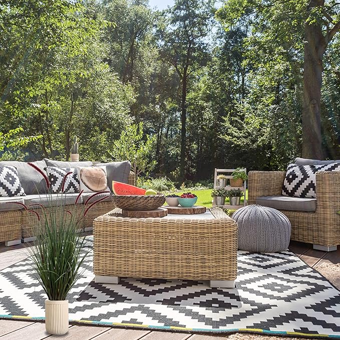 Artificial Plant 47in(2pack) Tall Artificial Grass Plant,Faux Plants Indoor Home Decorative Artificial Plants & Flowers in Pot Fake Plant, House Plant Indoor-VerdiqueGarden