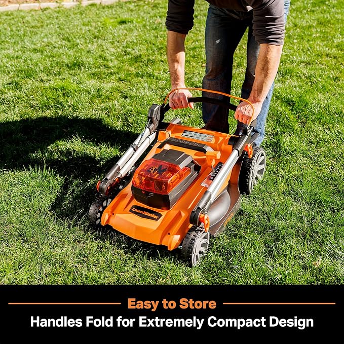 LawnMaster CLMF4819A 48V MAX* 19-inch Brushless Cordless Mower with 2X24V MAX* 4.0Ah Battery and a Dual Charger-VerdiqueGarden