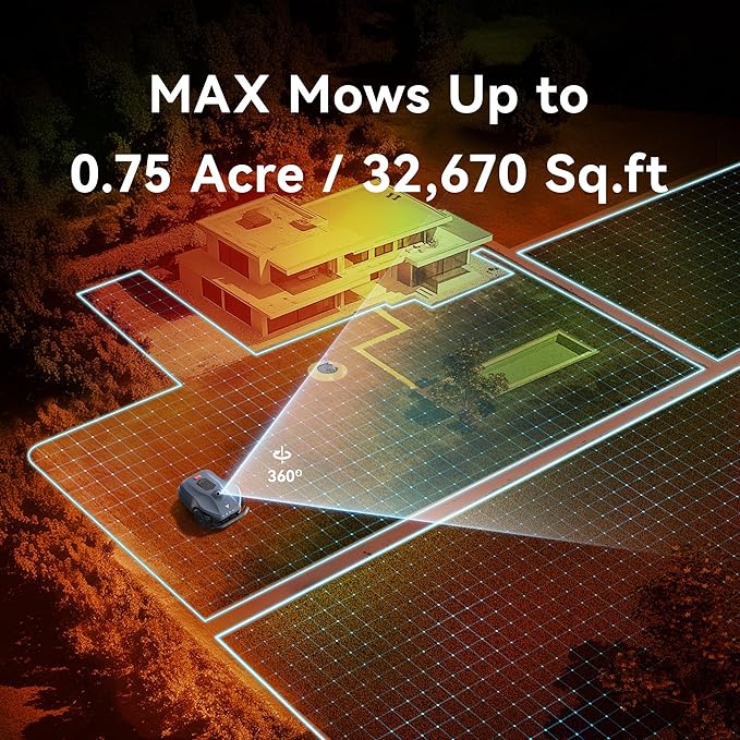 Neomow X SE Robot Lawn Mower Perimeter Wire Free for 0.75 Acre 3D LiDAR SLAM+Vision Mapping Robotic Lawnmower with 4G, No RTK Station Required, AI Accurate Obstacle Avoidance, App Control, Anti-Theft-VerdiqueGarden