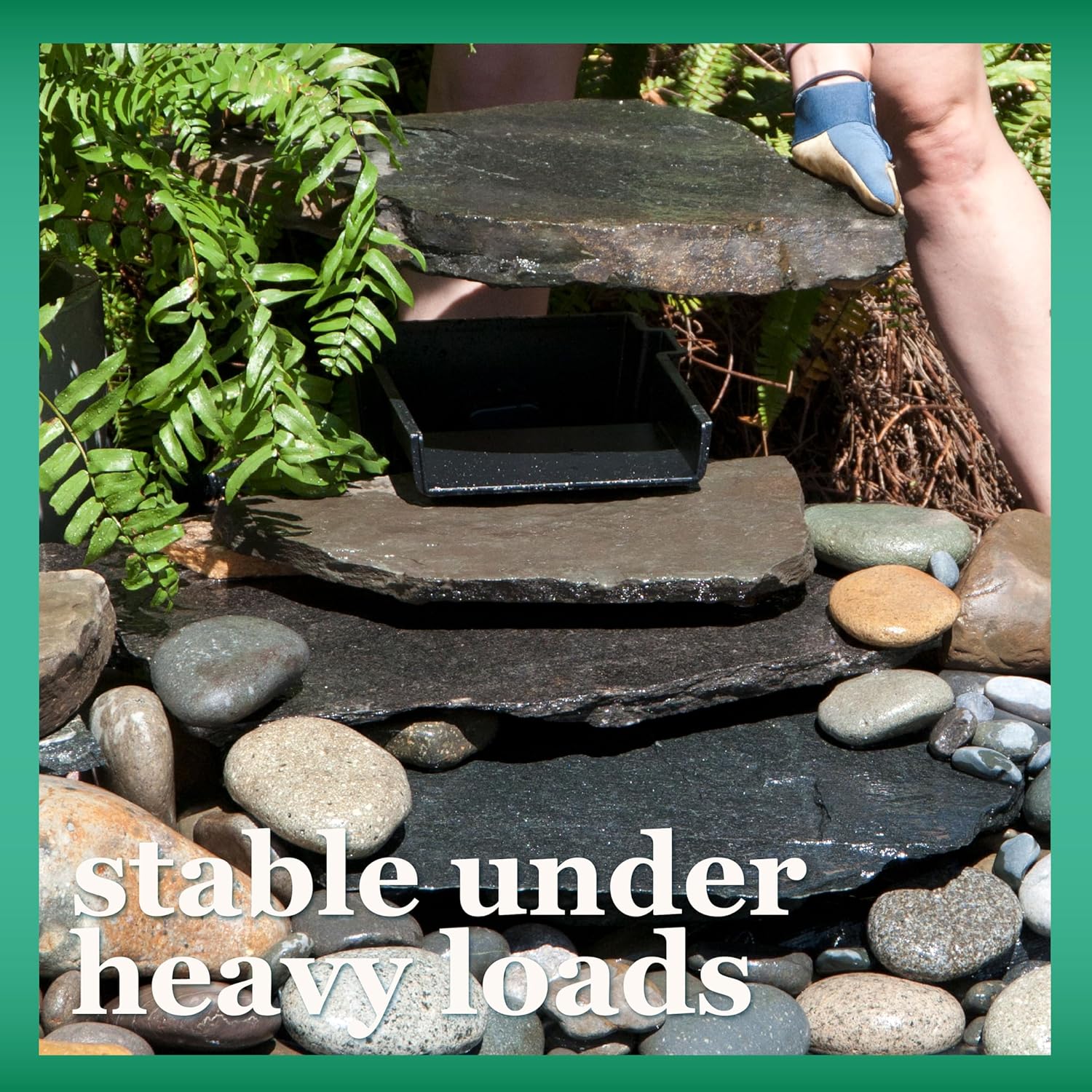 smartpond Waterfall Spillway, 8 inch Wide Weir, Waterfall Box, Smooth Flow, Durable Construction, Easy to Install, Great for Waterfalls, Pondless Water Features and Streams-VerdiqueGarden