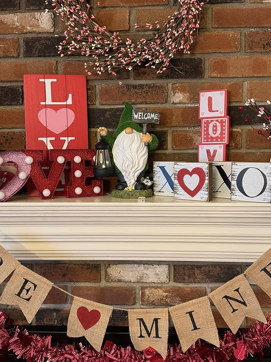 Garden Gnome Statue with Lantern - 11'' Spring Garden Gnomes Outdoor Christmas Decorations w/ Solar Light - Yard Gnomes Decorations - Vintage Solar Gnome, Housewarming Gifts for Women & Men-VerdiqueGarden