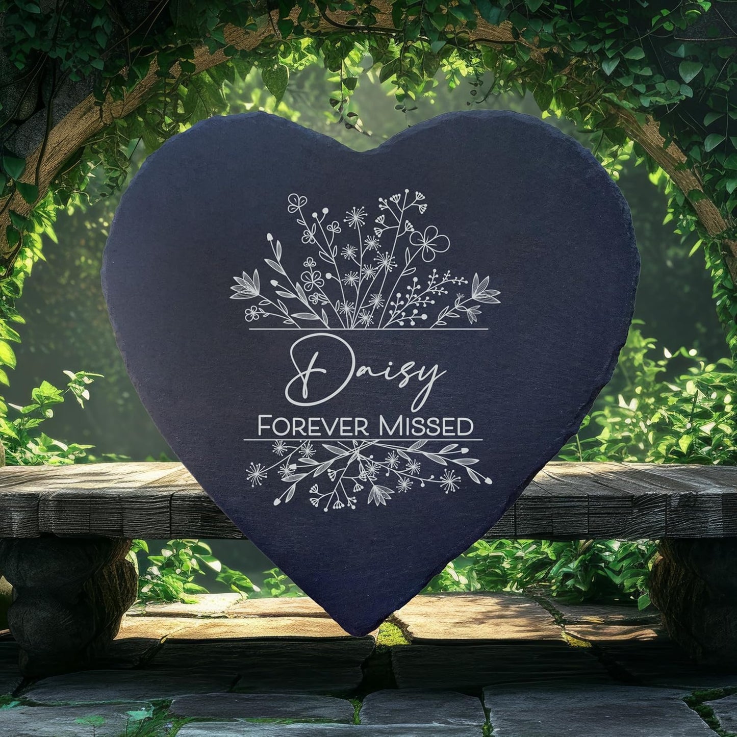 Dog Memorial Gifts for Loss of Dog, Cemetery Decorations for Grave, Pet Loss Sympathy Gift, Personalized Remembrance Garden Stone, Cat Lovers Heaven Grave Markers Bereavement Headstone (A08H)-VerdiqueGarden