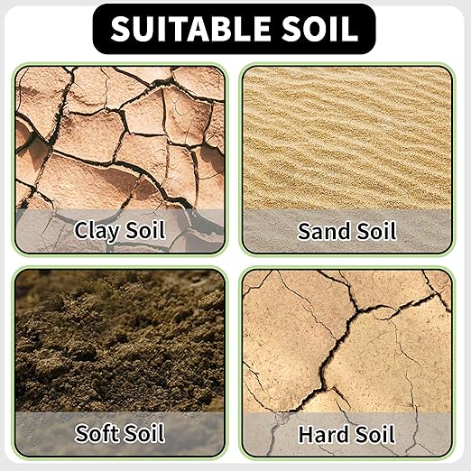 TCBWFY 2x32 Inch Auger Drill Bit for Planting - Long Handle Easy Planter Garden Auger - Bulb & Bedding Plant Augers - Post Hole Digger for 3/8”Hex Drive-VerdiqueGarden