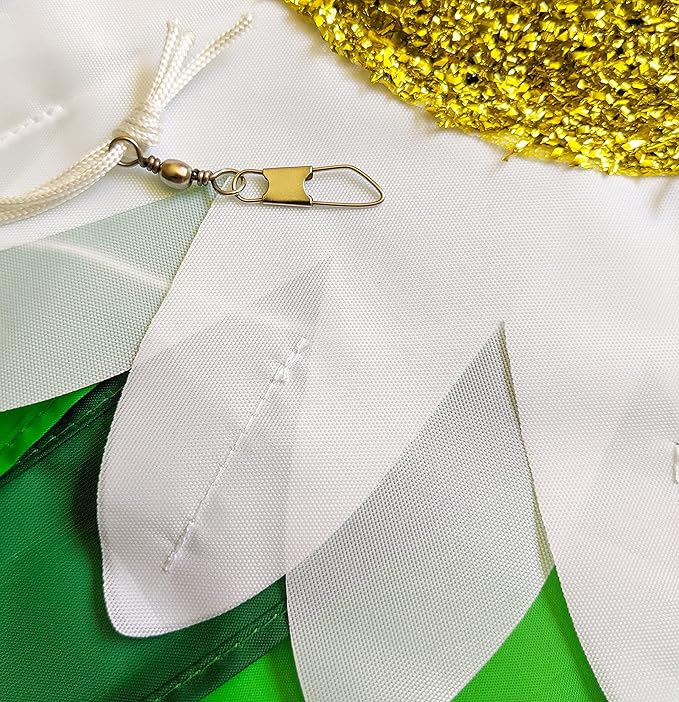 Madrona Brands Daisy Flower Windsock | Durable Outdoor Hanging Decoration | Yard, Garden, Patio, Home and More | 42-Inch-VerdiqueGarden