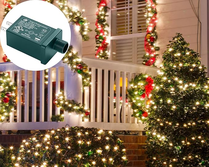 Replacement Yard Inflatable Adapter Power Supply Adaptor - 12V 1.0A 1Pcs -Inflatable Plug Replacement Class 2 Power Supply - Green - for Halloween Yard Blow Up Decorations-VerdiqueGarden