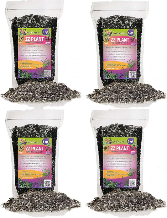 Premium ZZ Plant Supreme Potting Mix - Enhanced Soil Health & Efficient Toxin Absorption for Plant Safety - 20 QUARTS-VerdiqueGarden