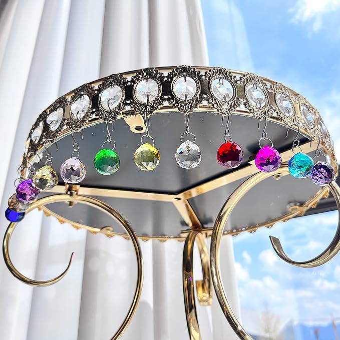 H&D 20mm Multi-Color Crystal Ball Prism Feng Shui Faceted Decorating,Pack of 12-VerdiqueGarden