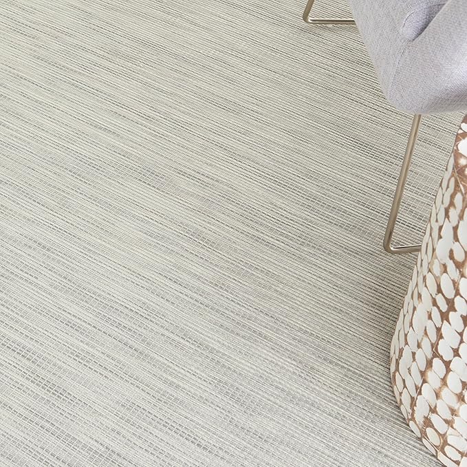 Nourison Home Positano 9' x 12' Light Grey Modern Indoor/Outdoor Rug Polypropylene-VerdiqueGarden