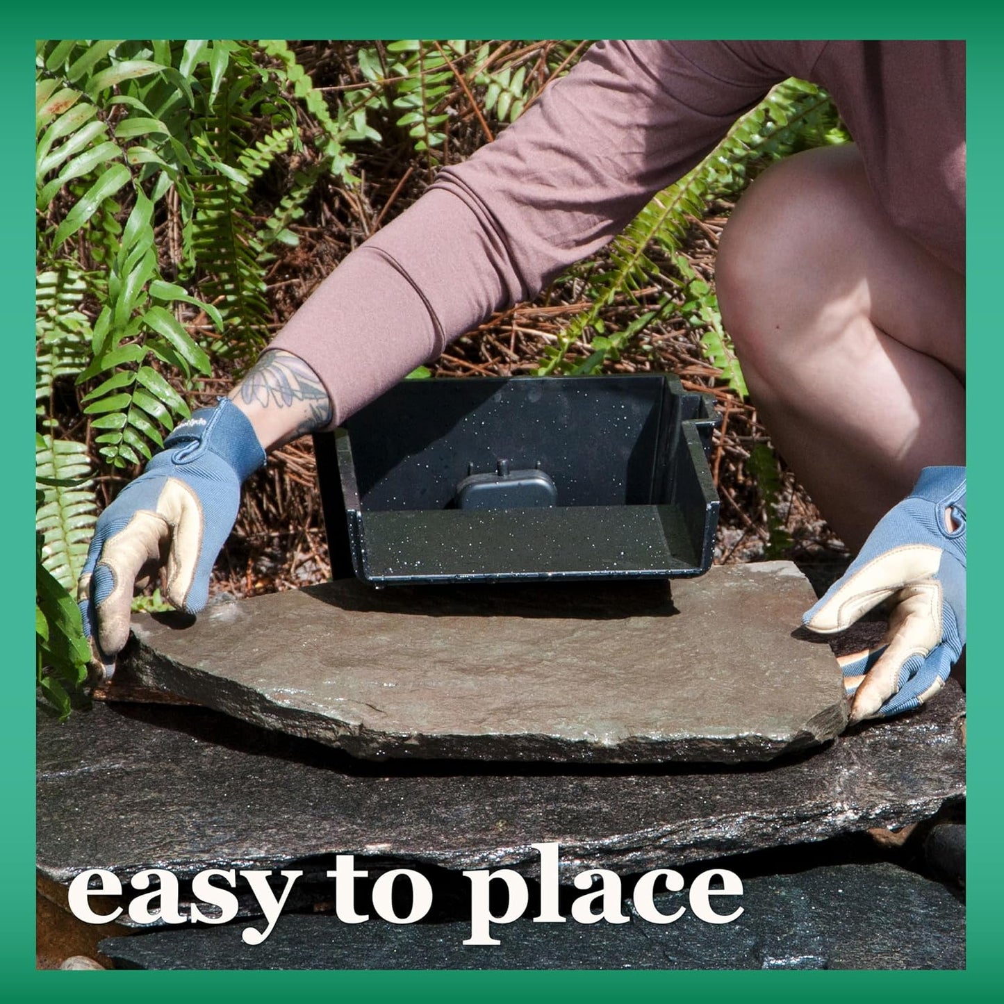 smartpond Waterfall Spillway, 8 inch Wide Weir, Waterfall Box, Smooth Flow, Durable Construction, Easy to Install, Great for Waterfalls, Pondless Water Features and Streams-VerdiqueGarden