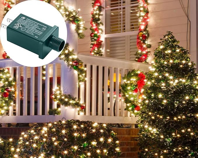 Replacement Yard Inflatable Adapter Power Supply Adaptor - 12V 1.0A 2Pcs - Inflatable Plug Replacement Class 2 Power Supply - Green - for Christmas Tree Light/Thanksgiving Yard Blow Up Decorations-VerdiqueGarden
