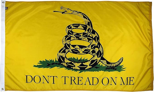 FlagSource Gadsden U.S. Nylon Historical Flag, Made in The USA, 3x5'-VerdiqueGarden