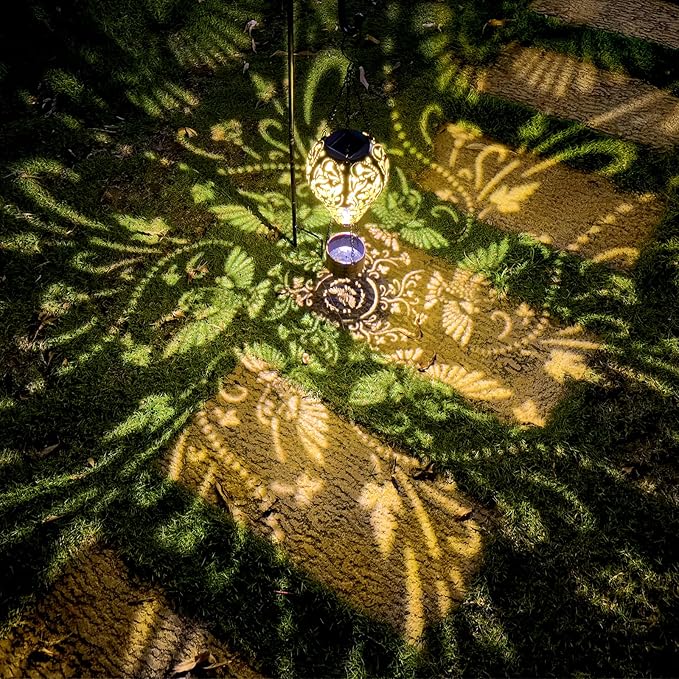 Hummingbird Decor Hot Air Balloon Solar Lantern – Outdoor Decorative Hanging Light for Garden Yard Patio Porch Lawn and Pathway – Unique Housewarming, Birthday Gift for Women Mom Grandma-VerdiqueGarden