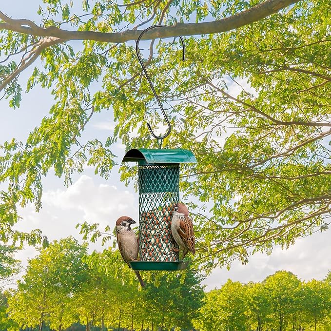 6 Pack 12 Inch Extra Large S Hooks for Hanging Plants, Rust-Proof Heavy Duty Tree Branch Hooks Plant Hooks Outdoor for Hanging Bird Feeder,Patio,Indoor Uses-VerdiqueGarden