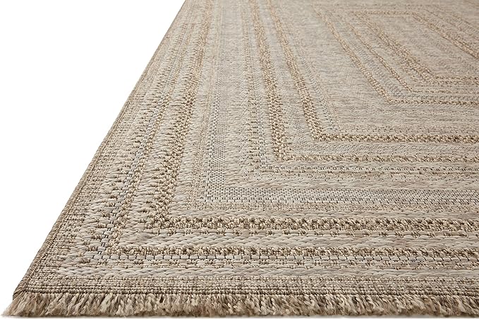 Loloi Dawn Collection Indoor/Outdoor DAW-01 Natural 2'-3" x 10'-0" Runner Rug-VerdiqueGarden