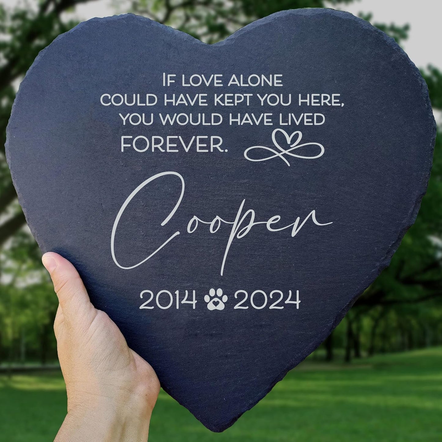 Dog Memorial Gifts for Loss of Dog, Cemetery Decorations for Grave, Pet Loss Sympathy Gift, Personalized Remembrance Garden Stone, Cat Lovers Heaven Grave Markers Bereavement Headstone (A05H)-VerdiqueGarden