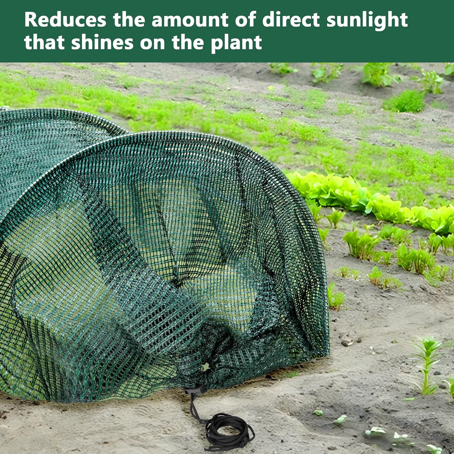 2 Pack Garden Tunnel Shade Net Cover - 10FT Shade Net Tunnel Plant Row Cover - Plant Gardening Net for Greenhouse Garden Patio Plants-VerdiqueGarden