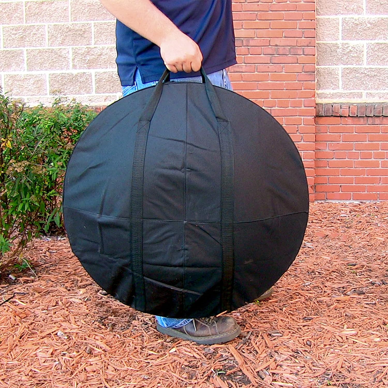 Sunnydaze 29-Inch Portable Fire Pit Bowl with Spark Screen, Fireplace Poker, Folding Stand, and Carrying Case Cover-VerdiqueGarden