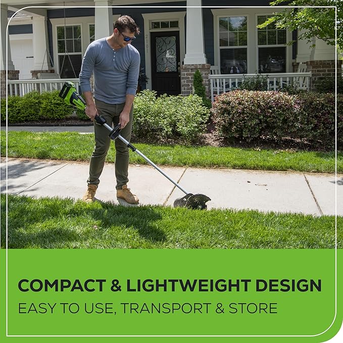 Greenworks 40V 8" Brushless Edger, Battery and Charger Not Included-VerdiqueGarden