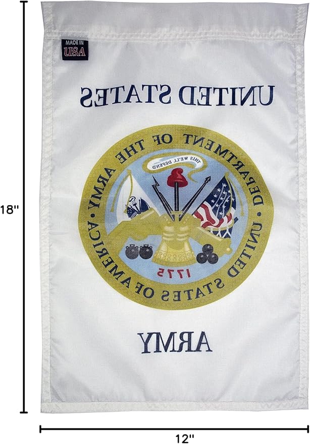 FlagSource U.S. Army Nylon Garden Flag, Made in The USA, 18x12"-VerdiqueGarden