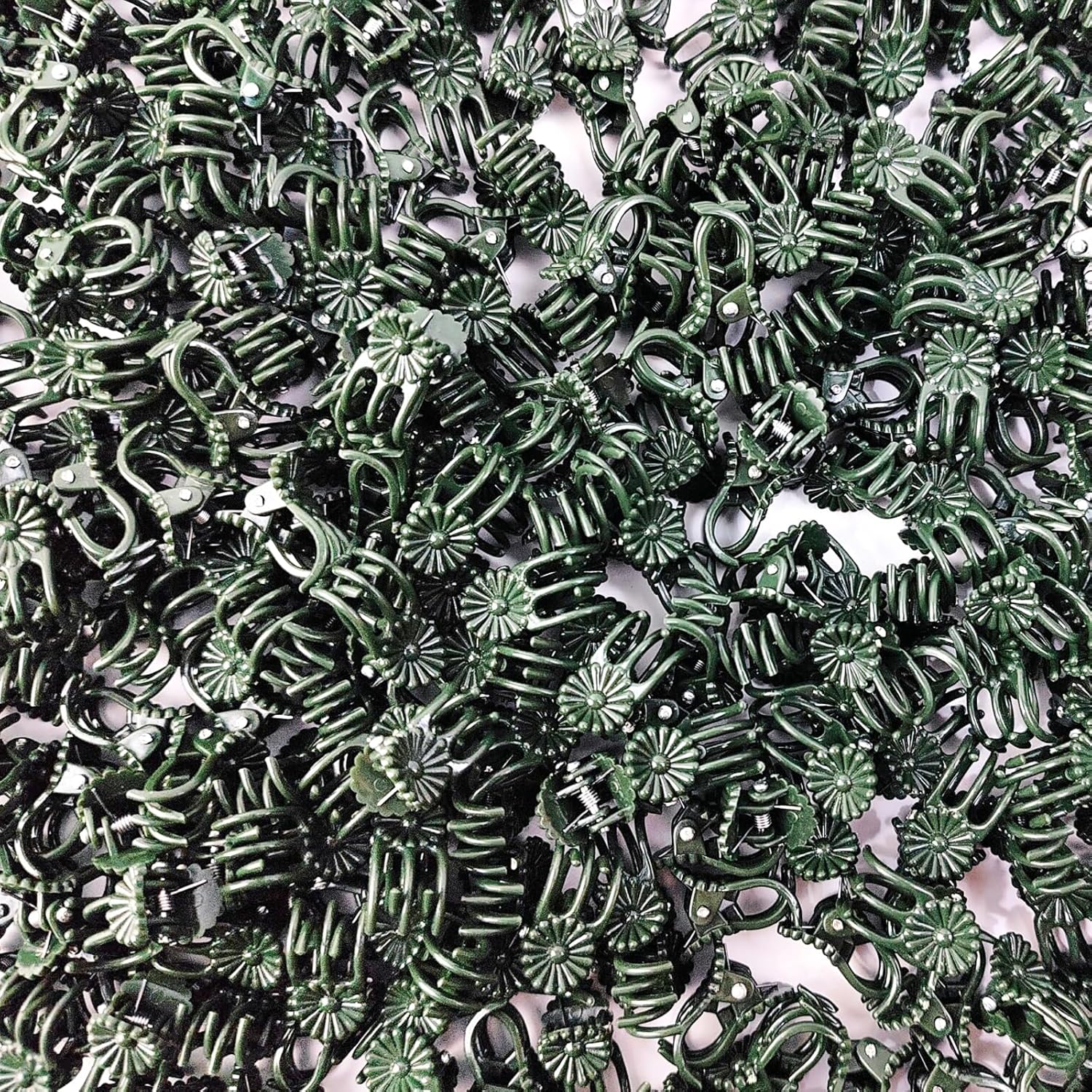 RONYOUNG 200PCS Plant Clips, Orchid Clips Plant Orchid Support Clips Flower and Vine Clips for Supporting Stems Vines Grow Upright Dark Green-VerdiqueGarden