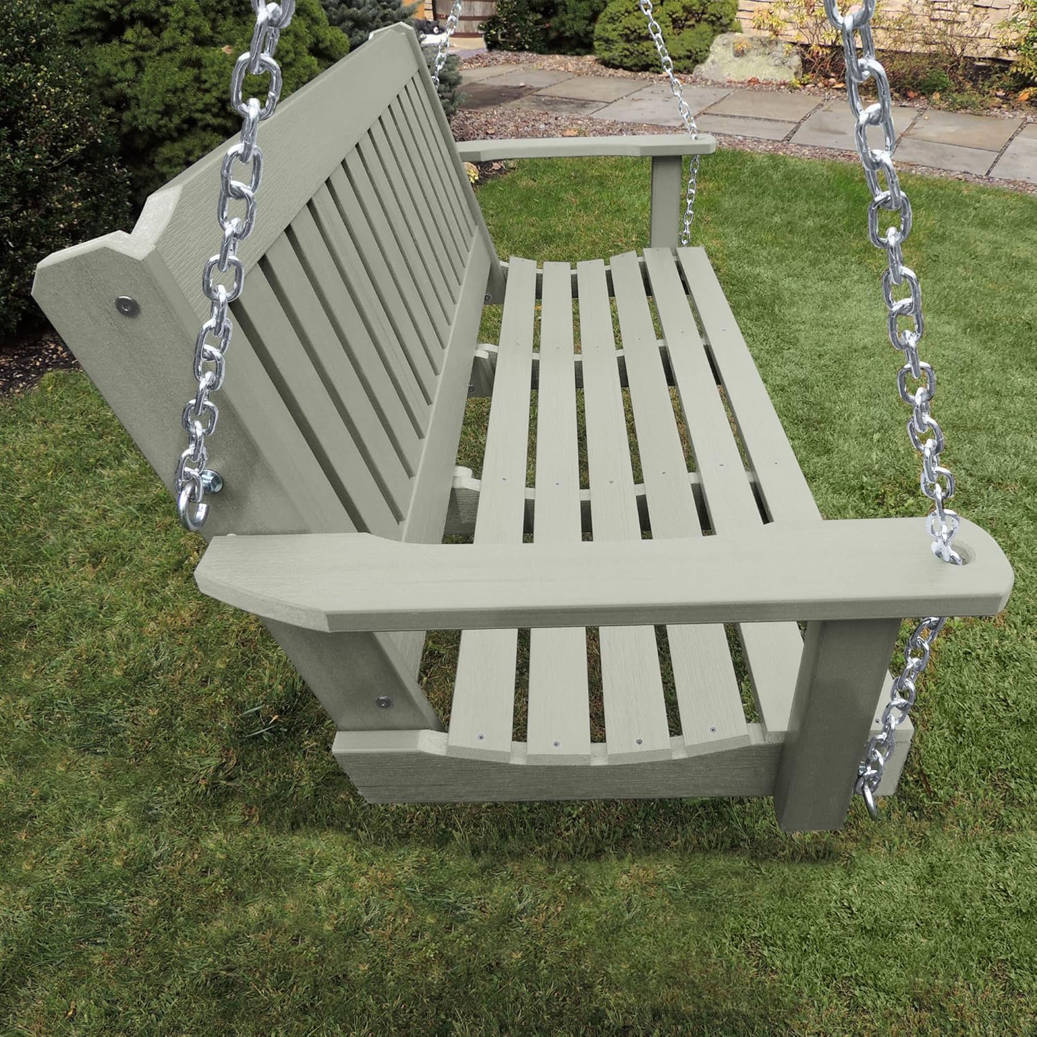 highwood Lehigh Porch Swing, 5 Feet, Eucalyptus-VerdiqueGarden