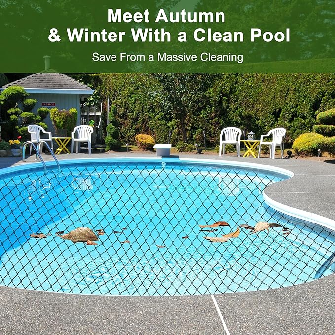 Pond Netting, Pond Netting for Koi Ponds 15 x 20 FT Pond Net, Heavy Duty Woven Fine Mesh Pond Garden Pool Netting Kit for Leaves to Catch Leaves and Debris, Protects Koi Fish from Birds Cats Predators-VerdiqueGarden