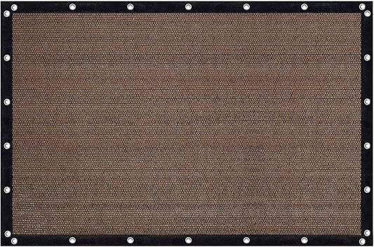 VICLLAX Shade Fabric Sun Shade Cloth Privacy Screen with Grommets for Patio Garden Pergola Cover Canopy 8x10 FT, Mocha-VerdiqueGarden