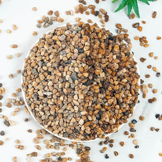 5 lbs Aquarium Gravel, 3-6mm Fish Tank Gravel, Succulent Cactus Pea Gravel for Indoor Plants, River Rocks for Gardening, Flower Pots, Vase Fillers, Garden Landscaping
