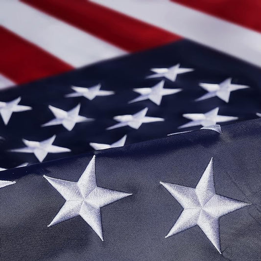 Homissor American Flag 2X4 US Flags 2’ x 4’ Heavy Duty Outdoor Durable Nylon USA Flag with Embroidered Stars, Sewn Stripes and Brass Grommets-VerdiqueGarden