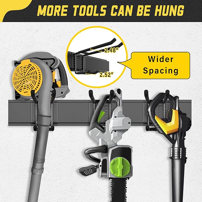 Garage Wall Organizer,15Pack Carries 675 lbs,Garden Tool Organizer 48in With Large Storage Space,Easy Assembly, Sturdy Design,for Efficient Tool Storage Garage Organization-VerdiqueGarden