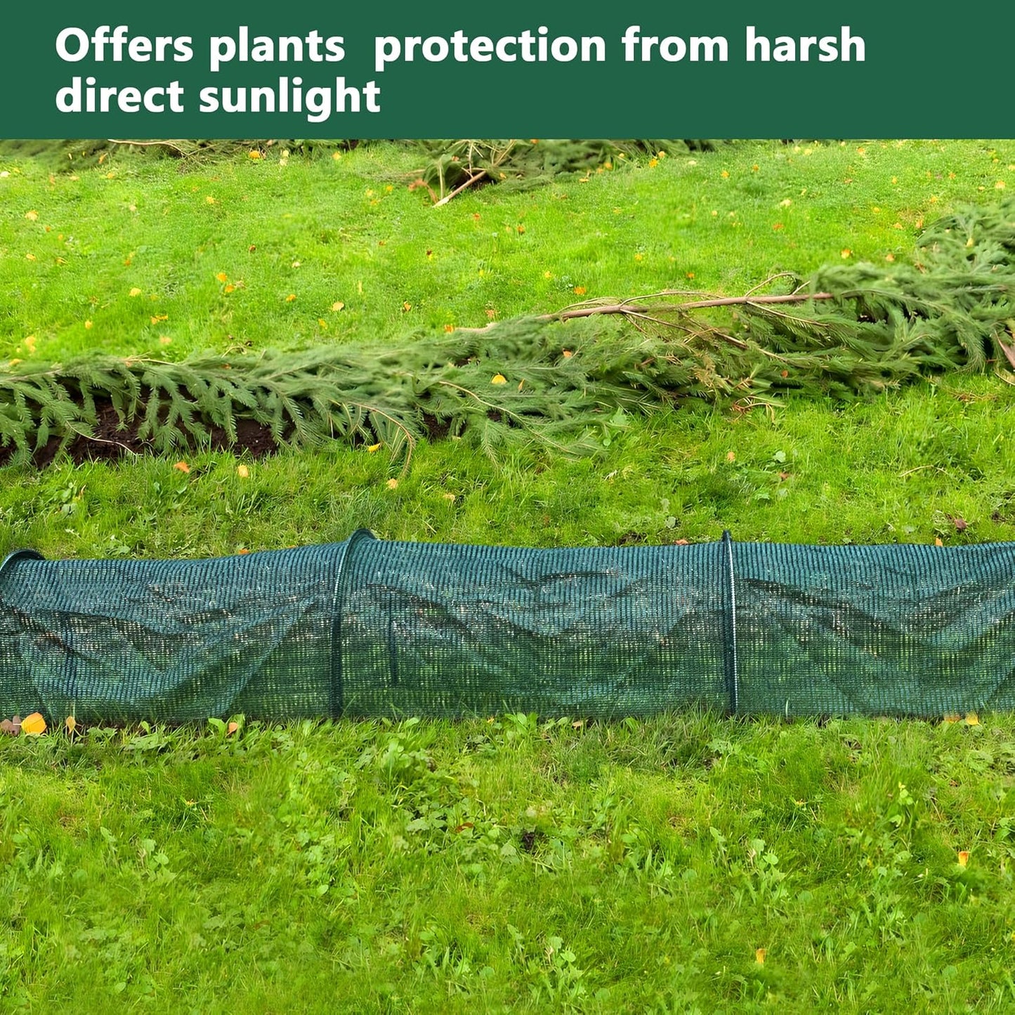 2 Pack Garden Tunnel Shade Net Cover - 10FT Shade Net Tunnel Plant Row Cover - Plant Gardening Net for Greenhouse Garden Patio Plants-VerdiqueGarden