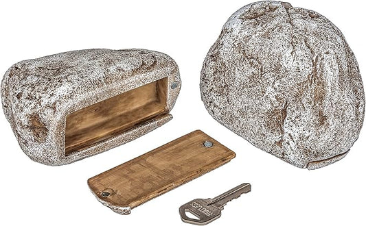 Hide a Key Fake Rock,Looks and Feels Like a Real Rock Spare Key Safe or other Small Objects for Outdoor Garden or Yard-VerdiqueGarden