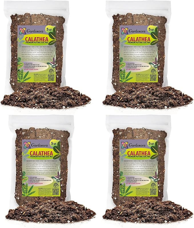Calathea Potting Mix - Unlock Robust Growth and Striking Leaf Patterns with Our High-Performance Formula - 20 Quart-VerdiqueGarden