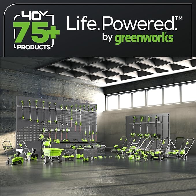 Greenworks 40V Cordless 2-in-1 Trimmer Edger (Gen 2) - 13" Lawn Weed Wacker for Fence & Sidewalk , Lightweight Gas Trimmer Alternative with Auto Feed Spool , 2.0Ah Battery & Charger (40-Min Runtime)-VerdiqueGarden