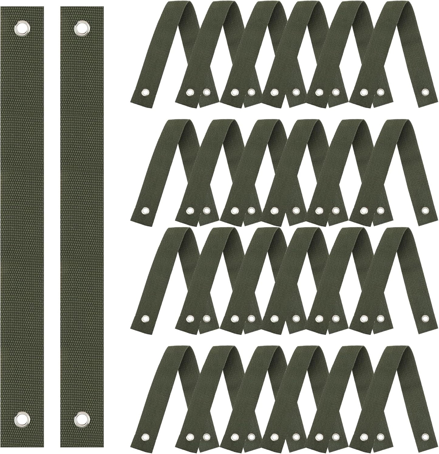 48 Pieces Tree Straps for Staking, 15.74 Inches Tree Support Straps with Grommet Heavy Duty Tree and Plant Supports Stakes for Straightening-VerdiqueGarden