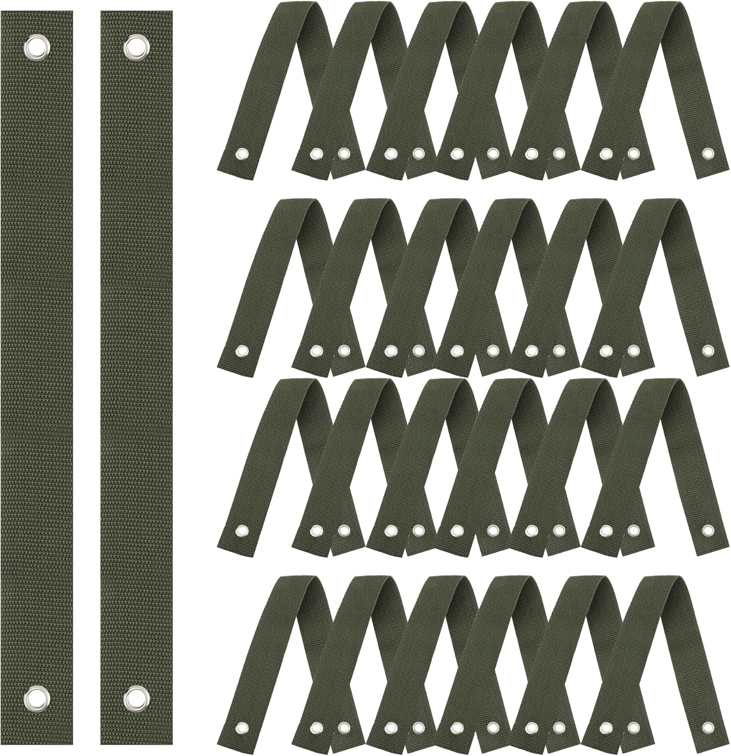 48 Pieces Tree Straps for Staking, 15.74 Inches Tree Support Straps with Grommet Heavy Duty Tree and Plant Supports Stakes for Straightening-VerdiqueGarden