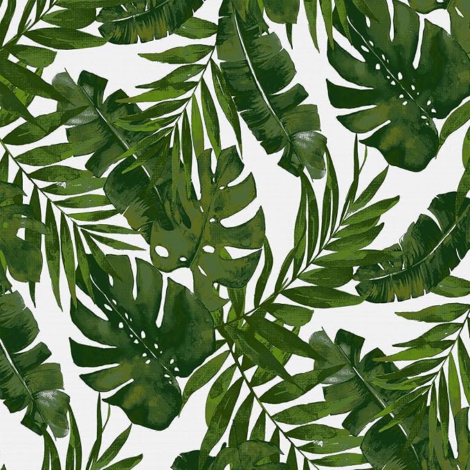 LVTXIII Outdoor Seat/Back Chair Cushion Patio Tufted High Back Cushion, Seasonal Replacement Rocking Chair Cushion with Ties (22” W x 20D”, Set of 2, Palm Green)-VerdiqueGarden