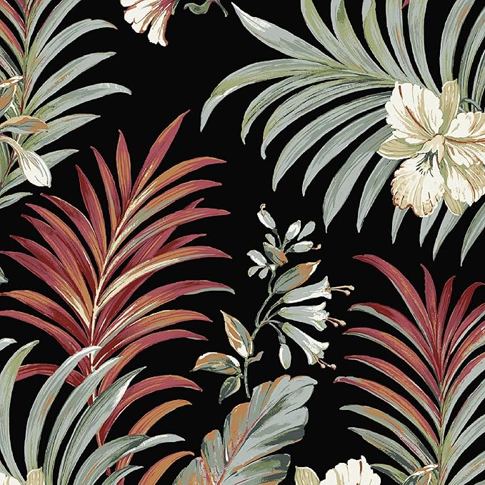 Arden Selections Rocking Chair Cushion, 19 x 18, Rain-Proof, Fade Resistant, Cushions for Rocking and Outdoor Chairs 18 x 19, Simone Black Tropical (Pack of 4)-VerdiqueGarden