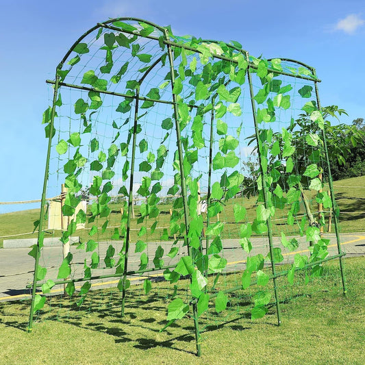 Large Garden Arch Trellis Tunnel Trellis for Climbing Plants Outdoor Vegetables Like Squash Cucumber and Grape-VerdiqueGarden