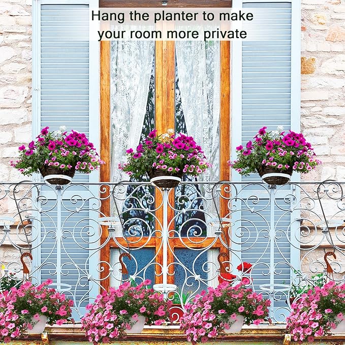 6 Pack 16 Inch Extra Large S Hooks for Hanging Plants, Rust-Proof Heavy Duty Tree Branch Hook Plant Hooks Outdoor for Hanging Bird Feeder,Patio,Indoor Uses-VerdiqueGarden