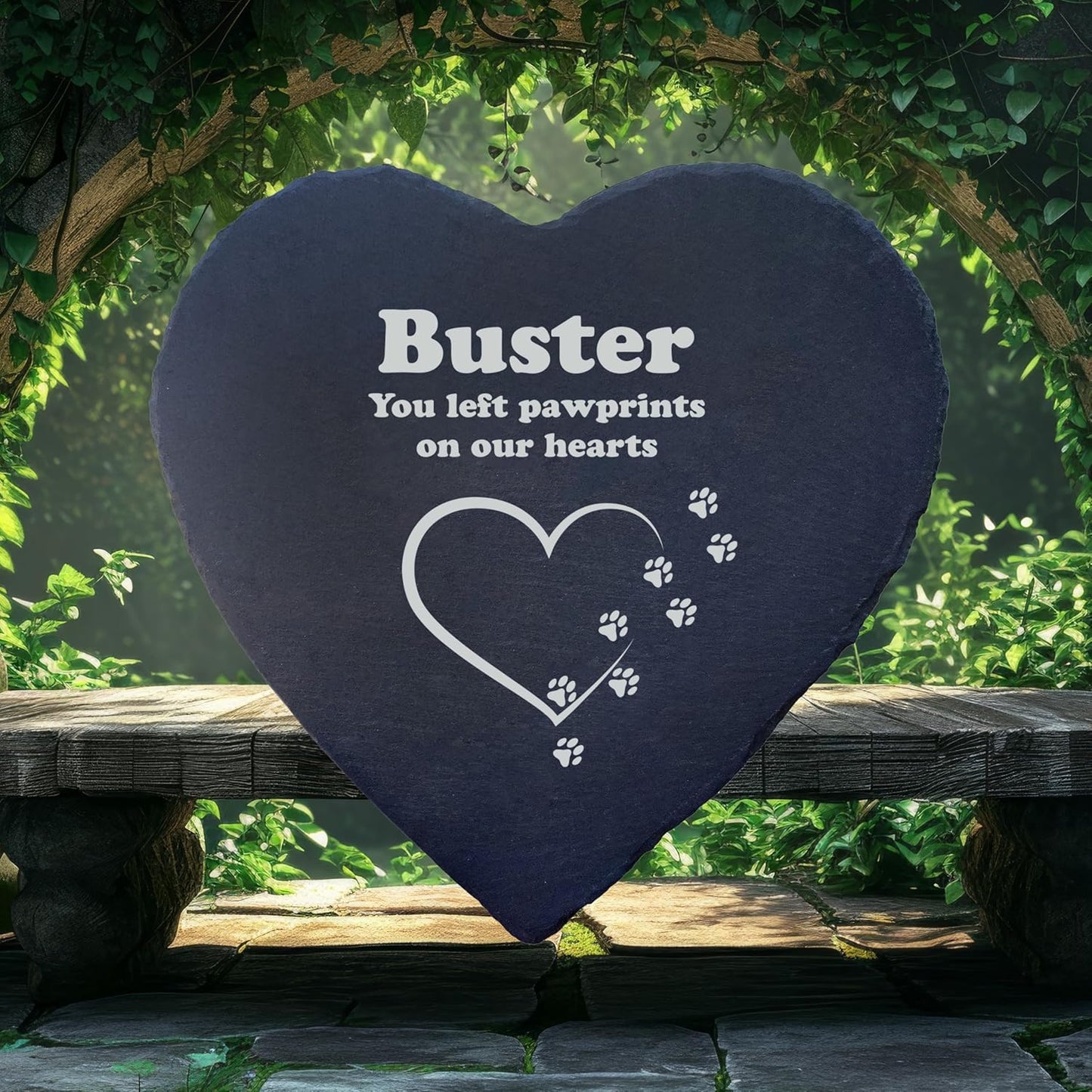 Dog Memorial Gifts for Loss of Dog, Cemetery Decorations for Grave, Pet Loss Sympathy Gift, Personalized Remembrance Garden Stone, Cat Lovers Heaven Grave Markers Bereavement Headstone (A12H)-VerdiqueGarden