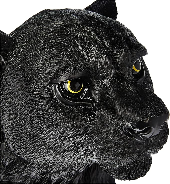 Design Toscano Pensive Panther Black Jaguar Statue-VerdiqueGarden