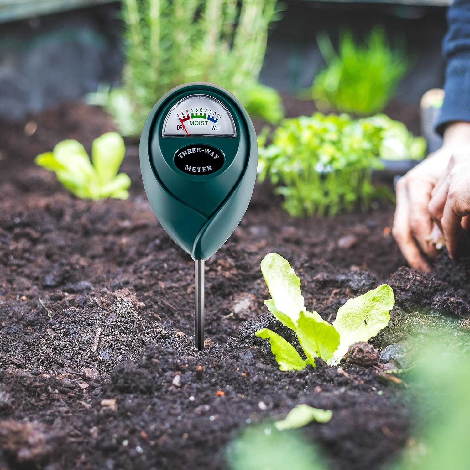 Tennedriv Green 2 Pack Soil Moisture Meter for House Plants, Plant Water Meter,Plant Moisture Meter for House Plants and Outdoor Plants, No Batteries Required-VerdiqueGarden