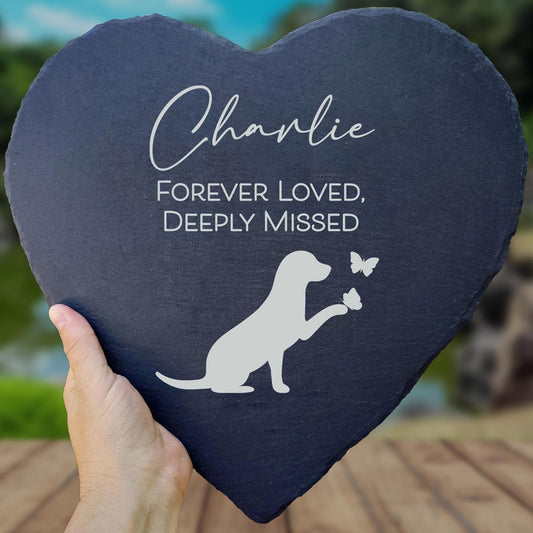 Dog Memorial Gifts for Loss of Dog, Cemetery Decorations for Grave, Pet Loss Sympathy Gift, Personalized Remembrance Garden Stone, Cat Lovers Heaven Grave Markers Bereavement Headstone (A09H)-VerdiqueGarden